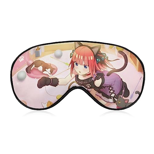 五等分の花嫁 中野二乃 アイマスク キャラクター アニメ アイマスク 睡眠用 かわいい 睡眠改善 遮光 柔らかい 眼精疲労 目元疲労回復 安眠マスク 圧迫感なし 子供 男女兼用 ギフト