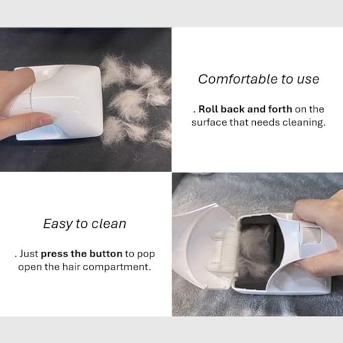 Image of Reusable Pet Hair Remover: Dual-Wheel Design for Effortless Pet Hair and Fur Cleaning on Sofas and Carpets