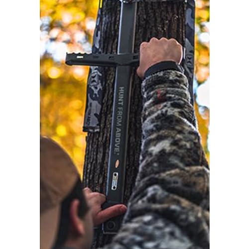 Image of Hawk Traction Climbing Stick, 20 Foot Tree Climbing Hunting Gear with Double Traction Grip, Hunting Accessories for Tree Stands, Deer Stands, & Blinds