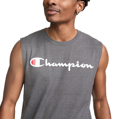 Image of Champion Men's Muscle Tank, Classic Graphic Muscle Tee, Sleeveless T-shirt for Men (Reg. Or Big & Tall)