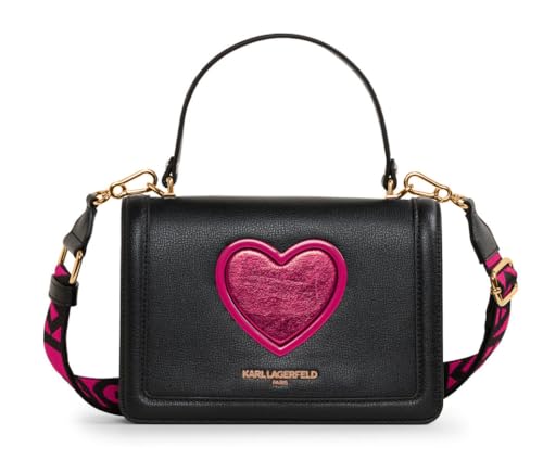 KARL LAGERFELD Paris Simone Crossbody Black/Cactus