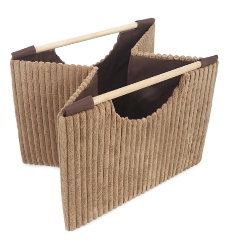 Image of OBSESSIONS Compact and Durable Foldable Laundry Basket ? Maximize Space with a Multi-Storage Design, Easy to Use and Travel-Friendly, Camel Color,Dimensions (W)32 x (L)33 x (H)25 cm