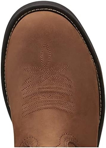 Tony Lama Men's Boom Saddle Cowhide Pull On Soft Western Work Boot Round Toe Tan 12 EE US | Image 5