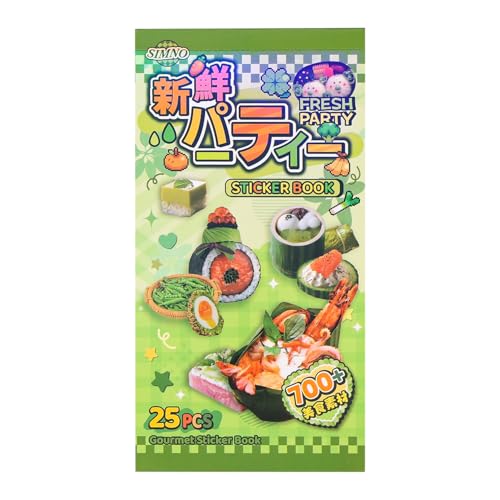 Image of Girl's Japanese Retro Sticker Book, Food and Daily Life Theme - 700+ Cute Old Showa Style Foodie Stickers, for DIY Scrapbooking Journaling Handbook Decoration