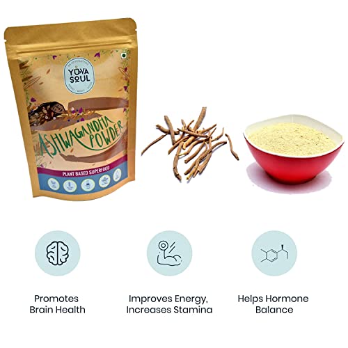Image of Ashwagandha Herbal Powder |Anxiety and Stress Relief | Helps Boost Strength(100 gm))