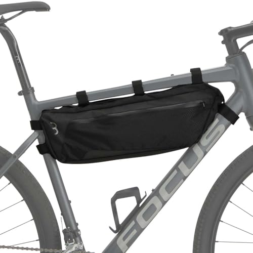 BBB Cycling BSB-142 MiddleMate Frame Bag Top Tube Bikepacking Waterproof with Easily Adjustable Straps Lightweight,Large