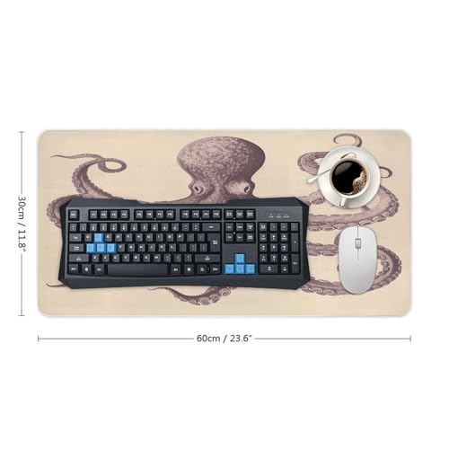 Vintage Octopus Mouse Pad Grande Antideslizante Caucho miniatura 2