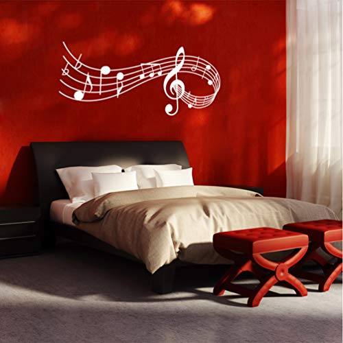 2 Unidades Papel De Parede Quarto Infantil Janela Adesivos Musicais Adesivo De Decoração De Parede A