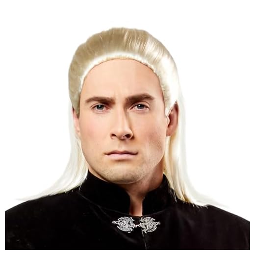 Rubies Peluca Daemon Targaryen para adultos, Accesorio para disfraz, Complemento disfraces, Producto licencia Oficial Game Of Thrones, Juego de Tronos para Carnaval, cosplay, fiestas