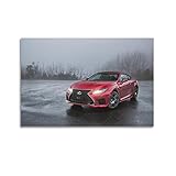  ESTE Poster JDM voiture de sport pour Lexus Racing Car Rcf Supercar - Poster décoratif sur toile - Poster d\'art moderne pour chambre à coucher - 60 x 90 cm