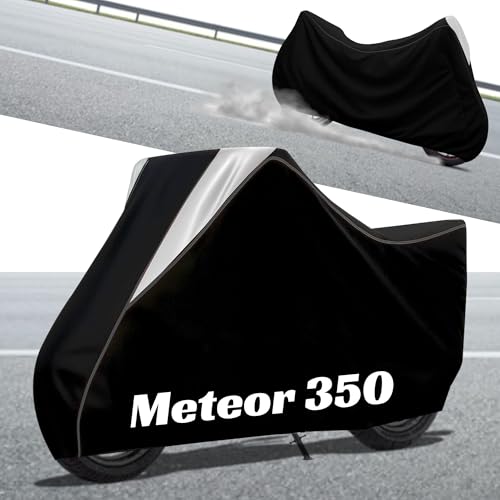 Image of Stylish Water Resistant Bike Body Cover Compatible with Meteor 350 & All Models | UV Protection, Dustproof, Heat Resistant, Two Wheeler | New All Weather Protection, Dust & Rain