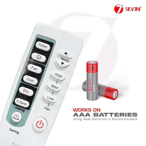 Image of 7SEVEN Compatible Samsung Ac Remote Original ARC-770 DB93-03027Q Model 5 of Split and Window Air Conditioner Suitable for 1 1.5 2 Ton Samsung ac - Match Exactly with Existing Model Remote Control