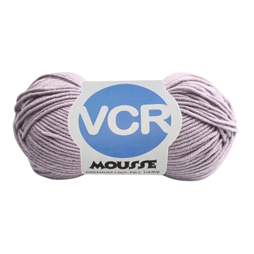 Image of VCR 4ply Fresh Lavender Yarn, 100 Grams Hank, 190 Meters Length, Acrylic Ball for Crochet and Knitting, Soft Crosia Threads, Pack of 1 Yarn, Suitable for DIY Crafts