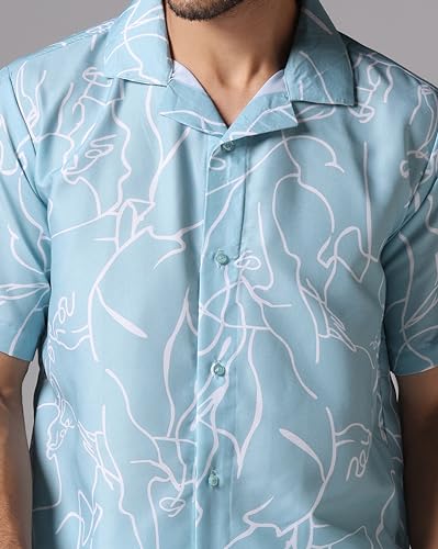 Image of Leriya Fashion Night Dress for Men || Rayon Multi Printed Night Dress for Men || Summer & Beach Wear for Men || Sleepwear Pajama Set for Men || Coord Set for Men