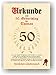 Produktbild Urkunde zum 50. Geburtstag - Glückwunsch Geschenkurkunde personalisiertes Geschenk Gedicht Grußkarte Geschenkidee mit Spruch DIN A4