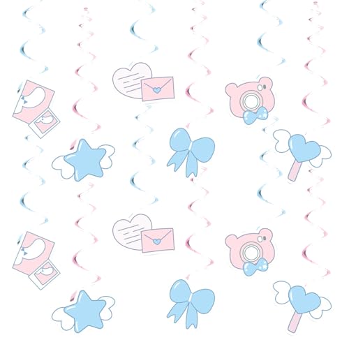 Image of 12pcs Cute Cartoon Dog Hanging Swirl Party Decoration,Cartoon Party Decoration,Cute Cartoon Dog Party Swirls,Suitable for Cartoon Dog Party Decoration Supplies