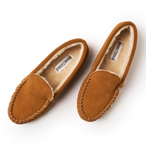 Men's Pile Lined Softsole Venetian, Brown, Size 122