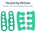 ViveSole Toe Separators for Men & Women Small (2 Pairs) - Silicone Gel Spreaders - Therapeutic Spa Stretchers for Plantar Fasciitis, Bunions, Overlapping Hammer Toe Spacers - Metatarsal Yoga Cushion