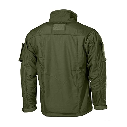 Copytec Combat Fleecjacke Gebirgsjäger Edelweiß Barett gestickt GRATIS Name #30499, Größe:XL, Farbe:Oliv