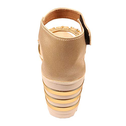Buy Hopscotch Jazzy Juniors Girls Synthetic Heel Sandal in Beige Color