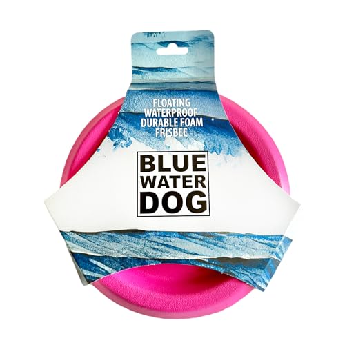 Bluewater Dog Frisbee, Floating, Waterproof, Lightweight, Durable Foam, Aerodynamic Disc for Medium...