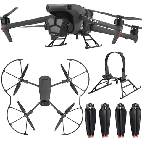 Craznick Mavic 3 Pro Propellers: with Propeller Guard Blades Landing Gear Foldable Extensions for DJI Mavic 3 Pro, Mavic 3 Pro Cine, Mavic 3, Mavic 3 Cine, Mavic 3 Classic Drone Accessories Set Cover