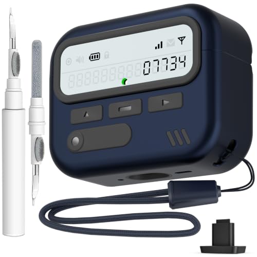 Image of for AirPod Pro 3 Case with Safty Lock,Retro Inspired Pager Style(Deep Blue)