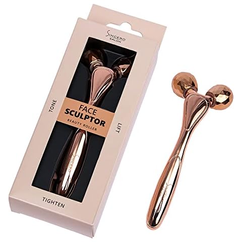 Sincero Salon - 3D Gesicht Massagegerät - Anti-Falten Gesichtsmassagegerät - Sofortiges Gesichtslifting - Gesichtsmassagegerät Gegen Falten - 3D Face Massage Roller - 3D Gesichtsroller Massage Cover