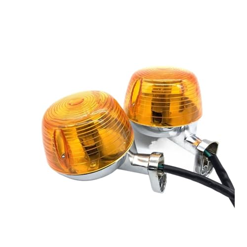 Clignotant rond vintage en acier zinc rétro pour moto custom