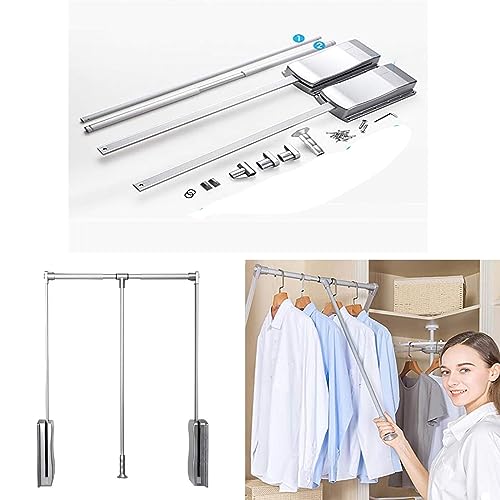 Tringle de penderie extensible pour optimiser le dressing de chambre - 3