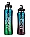 Stainless Steel Water Bottle By Dringir: Set Of 2 Double Wall Vacuum Insulated Bottles For Hot & Cold Drinks – Reusable BPA Free Sports Bottle With Leak Proof Lid – 2 Sizes & Uniquely Beautiful Colors