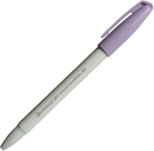 アンテリック(Anterique) Antelic GP1-5LVSW Gel Ink Ballpoint Pen, 0.5mm, Lavender x Sno