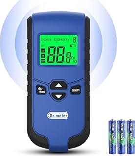 Moisture Meters,Dr.meter Damp Meter Digital Moisture Detector Moisture Tester, Water Leak Detector Damp Tester Dampness Meter for Wood Building Material Firewood Walls Paper Floor
