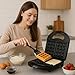 Imagen de GOFRERA MAQUINA ELECTRICA PARA GOFRES WAFFLE MAKER ANTIADHERENTE CON PLACA GOFRE 750W POTENCIA Y EFICIENCIA PARA GOFRES PERFECTOS
