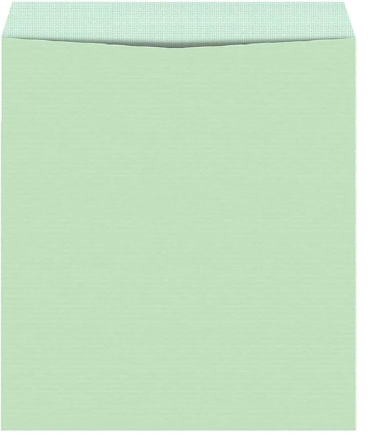 Cloth lines green envelope 7 * 4 (Pack of 50)