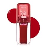 ETUDE Dear Darling Oil Tint #1 Real Cherry 4.2g | High Moisturizing and Strong Hydrating Lip Oil/Lip Gloss | Smooth and Moist Lips | Non-Sticky Lip Oil Tint For Dry Lips | K-beauty