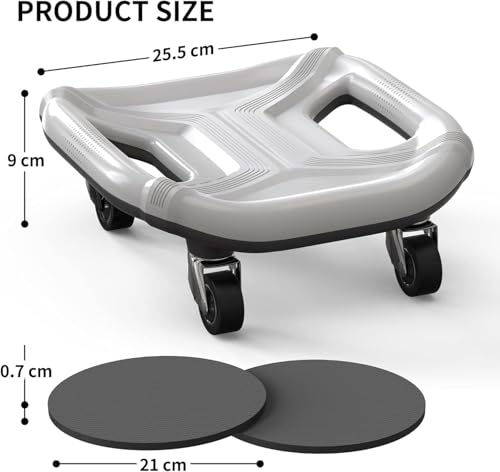 PROIRON Ab Roller with Knee Pads for Abs Workout, Multifunctional Ab Roller Wheel for Abs Workout, Abdominal Roller with Knee Pads, Abdominal Exercises Wheel, Abb Roller (Slide Fitness Trainer)