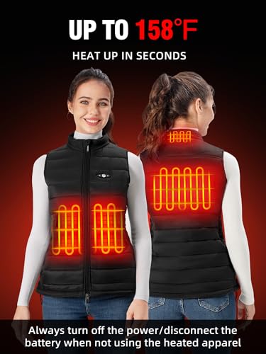 WASOTO Heated Vest Women（Black,M） - Thumbnail 2