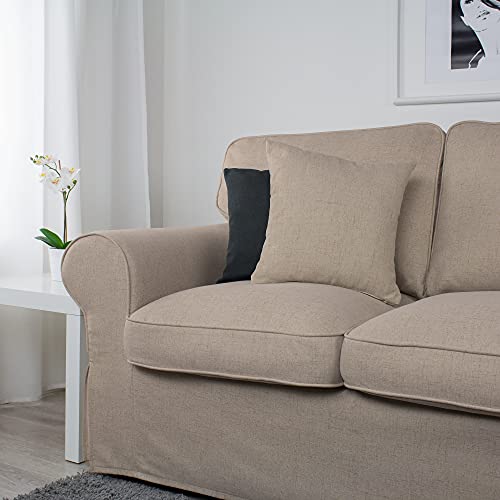 Bezug für EKTORP 3er-Sofa (Schlafsofa altes Modell) (Dark beige A02) – Bild 3