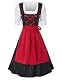 Dirndl Damen JASAMBAC Midi 3-teiliges Set für verschiedene Anlässe