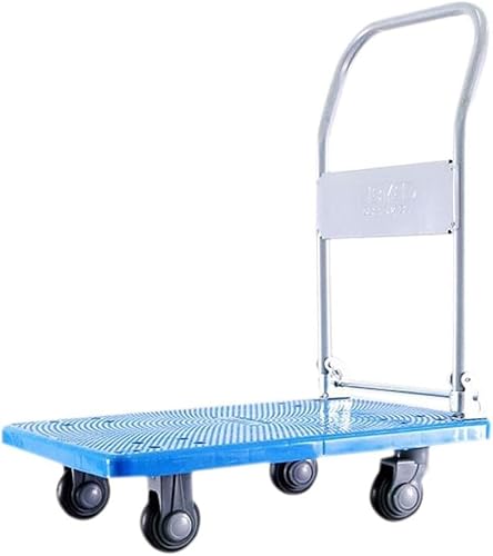 MYVVKIA Carros, Camiones de Plataforma, Carro de Mano para el hogar, Almacén, Oficina, Jardín, Garaje, Taller, Camión Plegable, Carro de Transporte de Plataforma Plana de servic