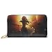 Produktbild BGHYT Brieftasche Your Lie In April Wallet RFID Blocking Genuine Leather Zip-Around Wallets Purse Travel Purse Around Card Holder Organizer Clutch Bag