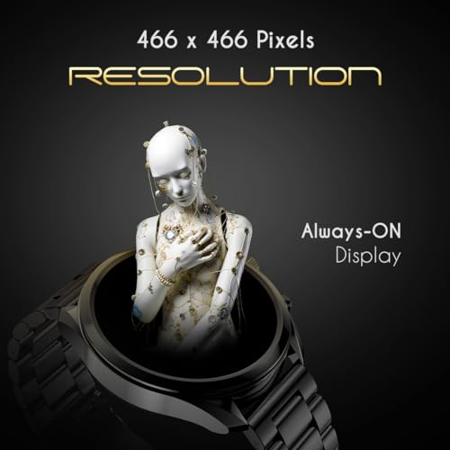 Fire-Boltt-Diamond-Luxury-Stainless-Steel-Smart-Watch-with-143-AMOLED-Screen-466-466-px-Resolution-750-NITS-Brightness-Bluetooth-Calling-300-Sports-Mode-IP67-Rating