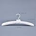 Cocomaya 17 Inch Extra Large Anti-Slip Satin Padded Hangers - Pack Of 10, No Bumps, Black - View #9
