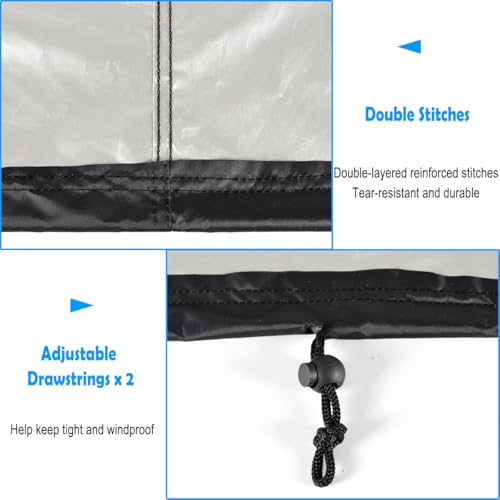 Zen Shi Fu Snow Blower Cover - Waterproof Heavy Duty Windproof Outdoor Covers, Universal Fit for Toro, Honda, Ryobi, Ariens, Troy Bilt, Snow Joe (210D Polyester, 1)