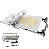 JIYINGHUI Industrial Dough Sheeter, Electric Automatic Dough Roller Machine with 2-30mm Thickness Adjustment, Folding Design for Bakery, Pastry Shop & Food Business DS408