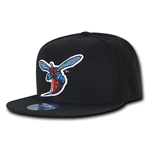 University of Delaware State DESU Hornet NCAA Fitted Flat Bill Baseball Cap Hat (7 3/4) Black