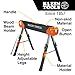 Klein Tools 66188 Folding Saw Horse, 2x4 Support Arms, 26-Inch to 32-Inch Adjustable Height, Heavy Duty Jobsite Table, 1-Pack