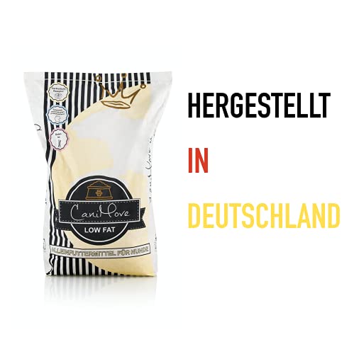 CaniMove Low Fat | Fett-reduziertes Trockenfutter | schont die Bauchspeicheldrüse (Pankreas) und Körpergewicht | tierärztliche Rezeptur mit MSM, Ingwer, Hähnchen und Reis | 4 kg