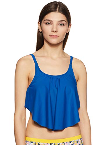 Image of Amante Women's Flounced Swim Crop Top